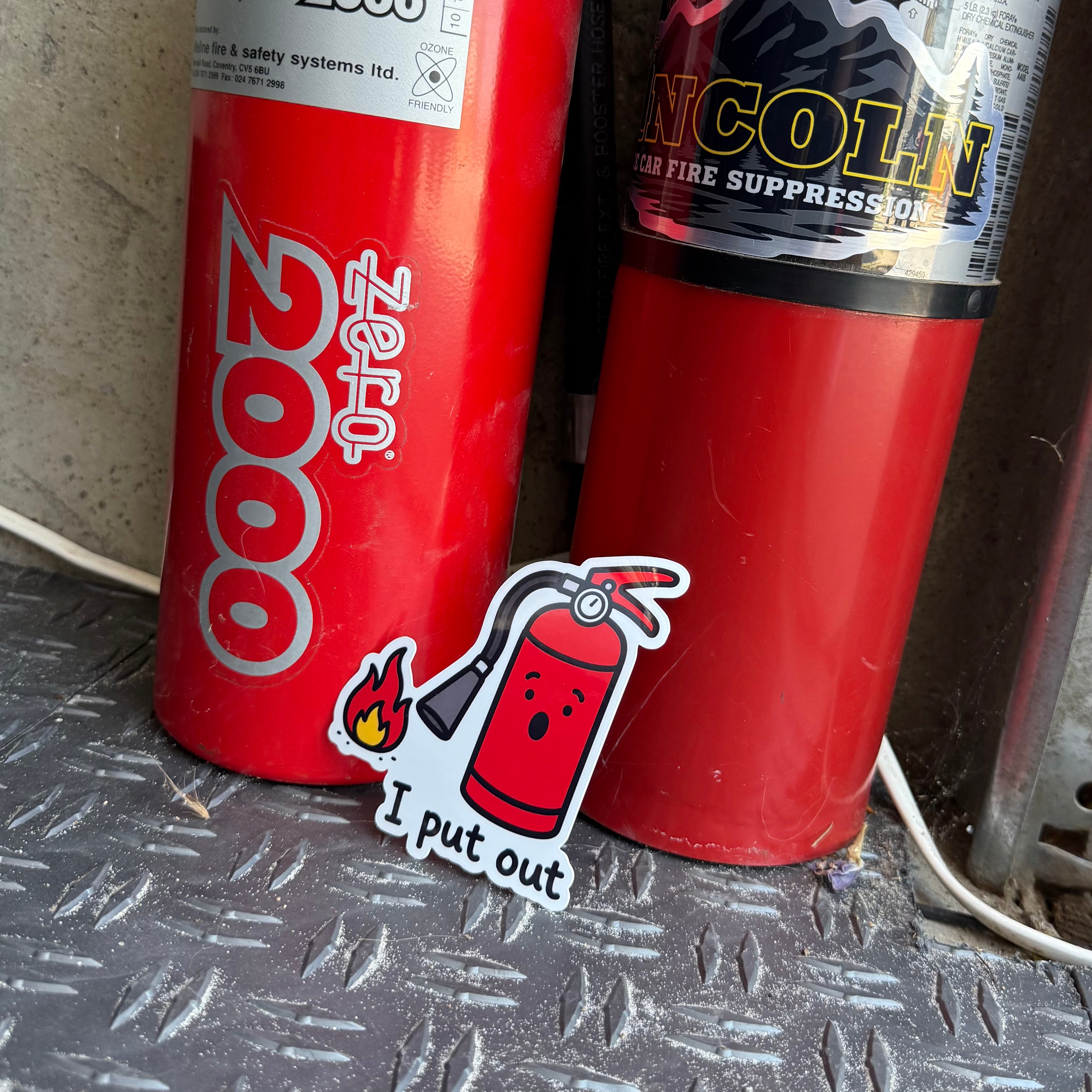 Extingusher Sticker